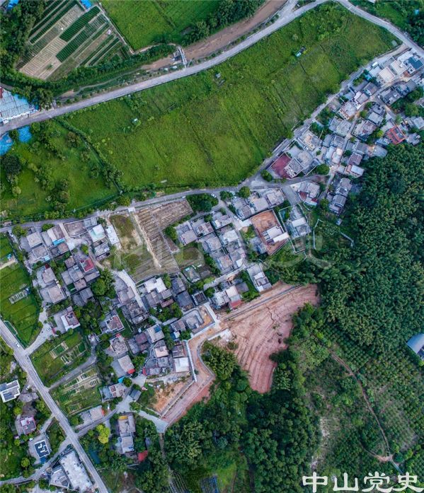 42-1 南朗鎮(zhèn)白企行政村田心自然村（左下角），右上為大塘村 黃春華攝（2019年8月）.jpg