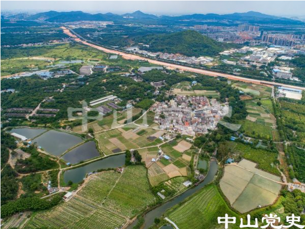 56-3南朗街道南朗行政村合水口外村周邊環(huán)境，建設中的南朗快線在村旁經(jīng)過 黃春華攝(2020年5月)