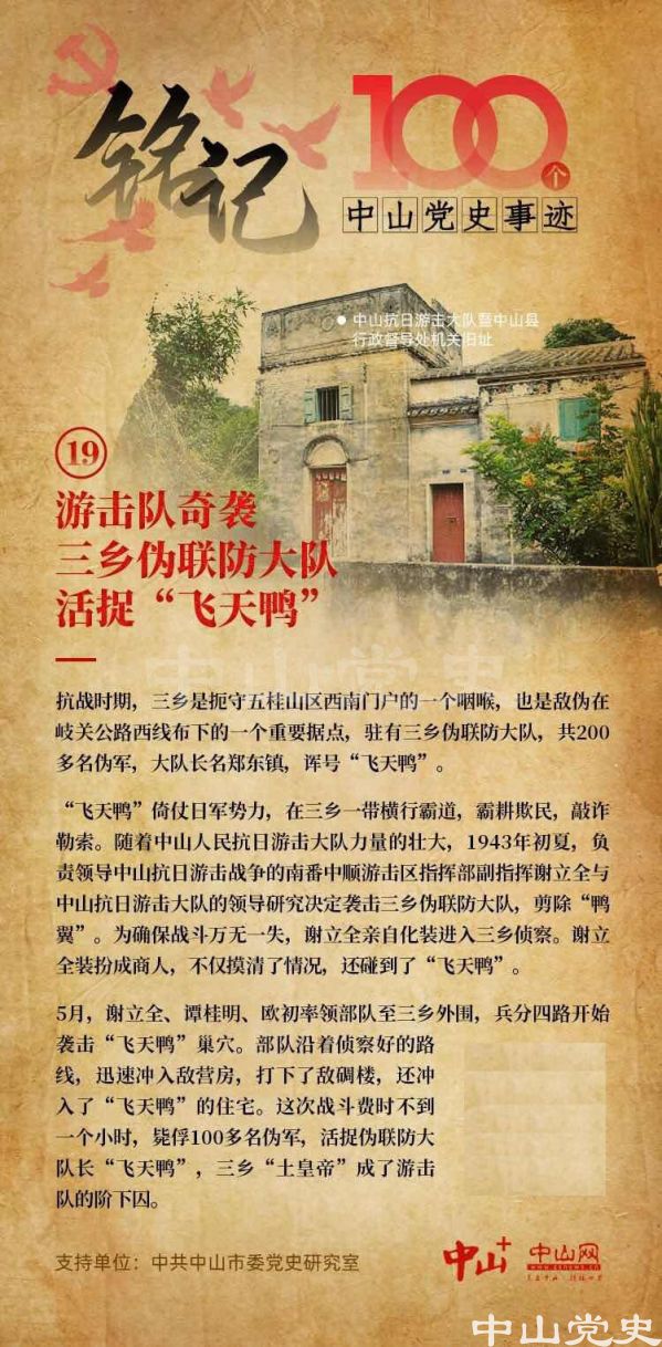 【銘記?】游擊隊(duì)奇襲三鄉(xiāng)偽聯(lián)防大隊(duì)，活捉“飛天鴨”.jpg